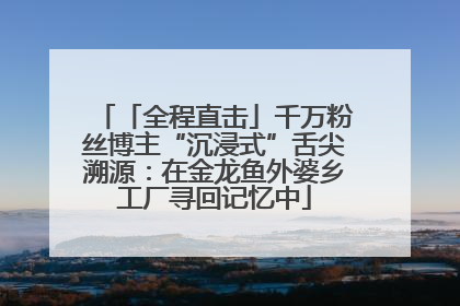 「全程直击」千万粉丝博主“沉浸式”舌尖溯源：在金龙鱼外婆乡工厂寻回记忆中
