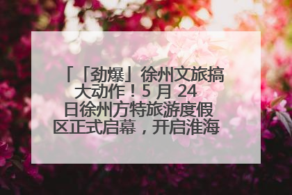 「劲爆」徐州文旅搞大动作！5 月 24 日徐州方特旅游度假区正式启幕，开启淮海旅游新篇章