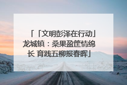 「文明彭泽在行动」龙城镇：桑果盈筐情绵长 育践五柳报春晖