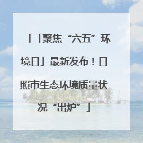 「聚焦“六五”环境日」最新发布！日照市生态环境质量状况“出炉”