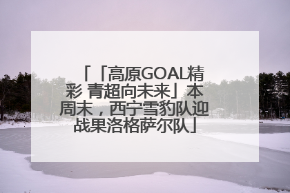 「高原GOAL精彩 青超向未来」本周末，西宁雪豹队迎战果洛格萨尔队