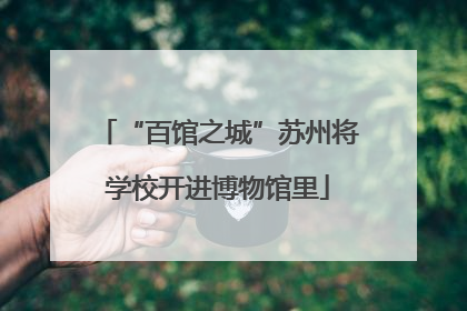 “百馆之城”苏州将学校开进博物馆里