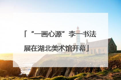 “一画心源”李一书法展在湖北美术馆开幕