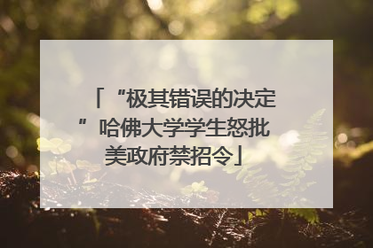 “极其错误的决定”哈佛大学学生怒批美政府禁招令