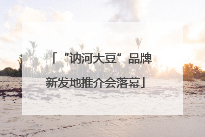 “讷河大豆”品牌新发地推介会落幕