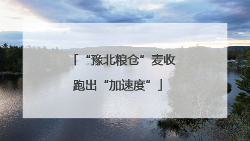 “豫北粮仓”麦收跑出“加速度”