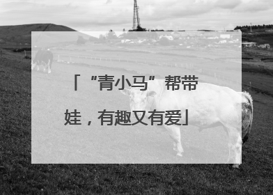 “青小马”帮带娃，有趣又有爱
