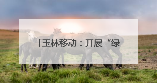 玉林移动：开展“绿色奔跑”主题健康跑 践行低碳发展理念