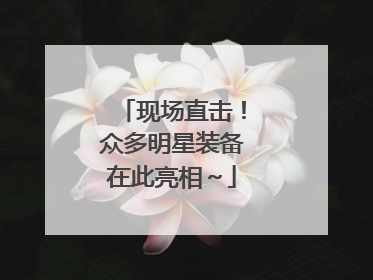 现场直击！众多明星装备在此亮相～