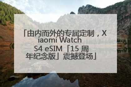 由内而外的专属定制，Xiaomi Watch S4 eSIM「15 周年纪念版」震撼登场