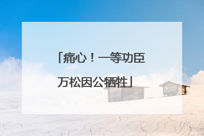痛心！一等功臣万松因公牺牲