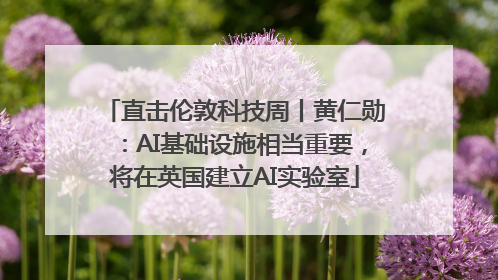 直击伦敦科技周丨黄仁勋：AI基础设施相当重要，将在英国建立AI实验室