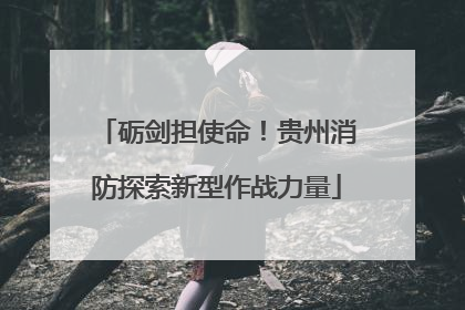 砺剑担使命！贵州消防探索新型作战力量