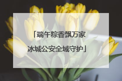 端午粽香飘万家 冰城公安全域守护