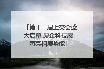 第十一届上交会盛大启幕 厦企科技展团亮相展势能