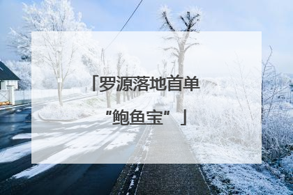 罗源落地首单“鲍鱼宝”