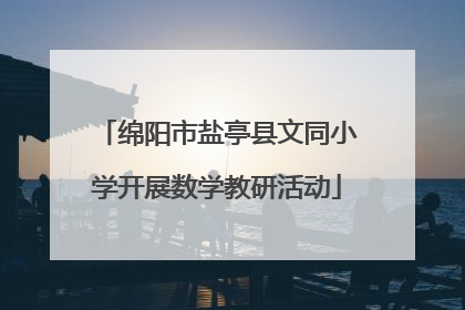 绵阳市盐亭县文同小学开展数学教研活动