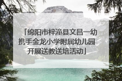 绵阳市梓潼县文昌一幼携手金龙小学附属幼儿园开展送教送培活动