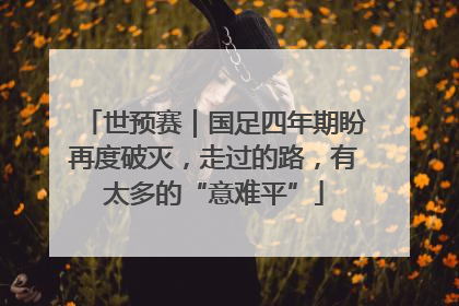 世预赛｜国足四年期盼再度破灭，走过的路，有太多的“意难平”