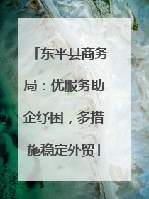 东平县商务局：优服务助企纾困，多措施稳定外贸