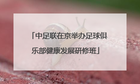 中足联在京举办足球俱乐部健康发展研修班