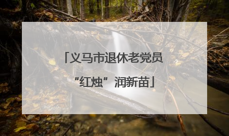 义马市退休老党员“红烛”润新苗