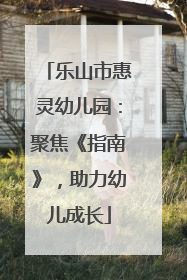 乐山市惠灵幼儿园：聚焦《指南》，助力幼儿成长