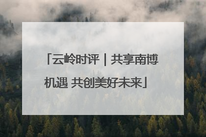 云岭时评｜共享南博机遇 共创美好未来