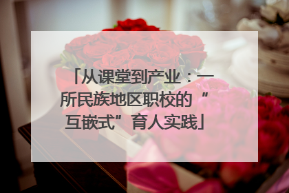 从课堂到产业：一所民族地区职校的“互嵌式”育人实践