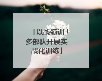 以战领训！多部队开展实战化训练