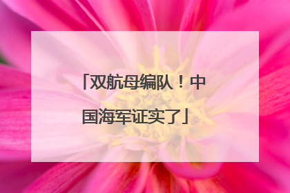 双航母编队！中国海军证实了