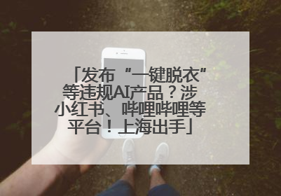 发布“一键脱衣”等违规AI产品?涉小红书、哔哩哔哩等平台!上海出手