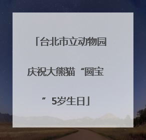 台北市立动物园庆祝大熊猫“圆宝”5岁生日