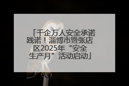 千企万人安全承诺践诺！淄博市暨张店区2025年“安全生产月”活动启动
