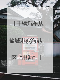 千辆汽车从盐城港滨海港区“出海”