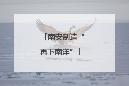 南安制造“再下南洋”