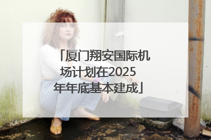 厦门翔安国际机场计划在2025年年底基本建成