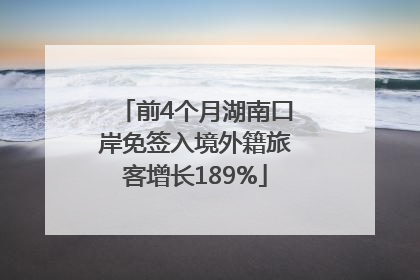 前4个月湖南口岸免签入境外籍旅客增长189%