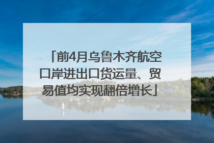 前4月乌鲁木齐航空口岸进出口货运量、贸易值均实现翻倍增长