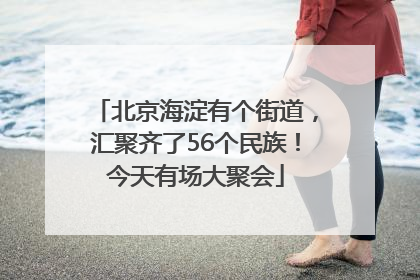 北京海淀有个街道，汇聚齐了56个民族！今天有场大聚会