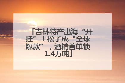 吉林特产出海“开挂”！松子成“全球爆款”，酒精首单锁1.4万吨