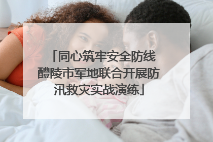 同心筑牢安全防线 醴陵市军地联合开展防汛救灾实战演练