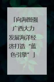 向海图强 广西大力发展海洋经济打造“蓝色引擎”