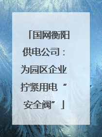 国网衡阳供电公司：为园区企业拧紧用电“安全阀”
