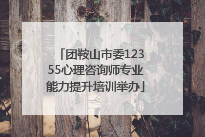 团鞍山市委12355心理咨询师专业能力提升培训举办