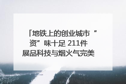 地铁上的创业城市“资”味十足 211件展品科技与烟火气完美融合｜西博视界