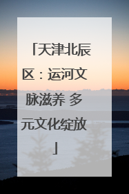 天津北辰区：运河文脉滋养 多元文化绽放