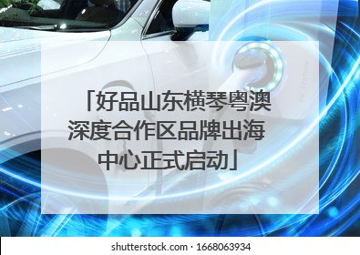 好品山东横琴粤澳深度合作区品牌出海中心正式启动