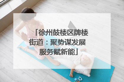 徐州鼓楼区牌楼街道：聚势谋发展 服务赋新能