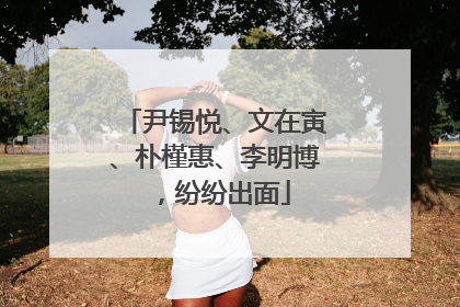 尹锡悦、文在寅、朴槿惠、李明博，纷纷出面
